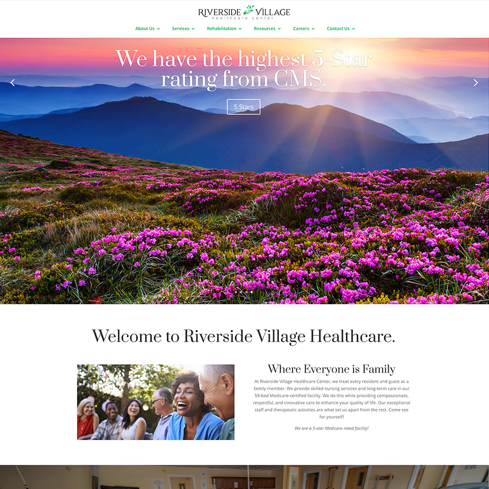 Riverside Village website screenshot