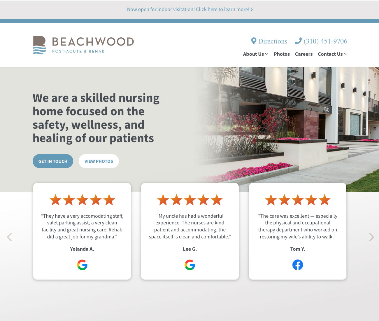Great reviews for Beachwood Rehab Center
